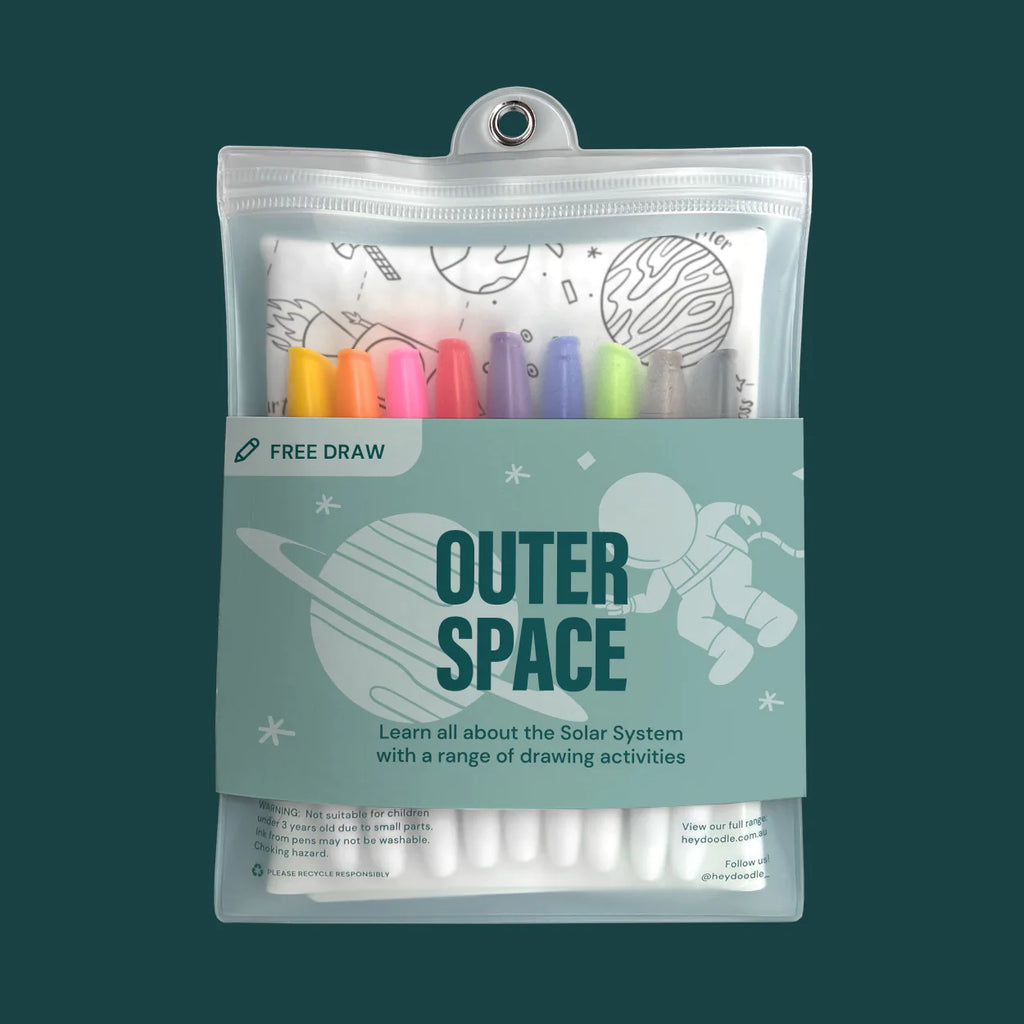 Silicone Colouring Mat ~ Outer Space - Little Gumnut Co.