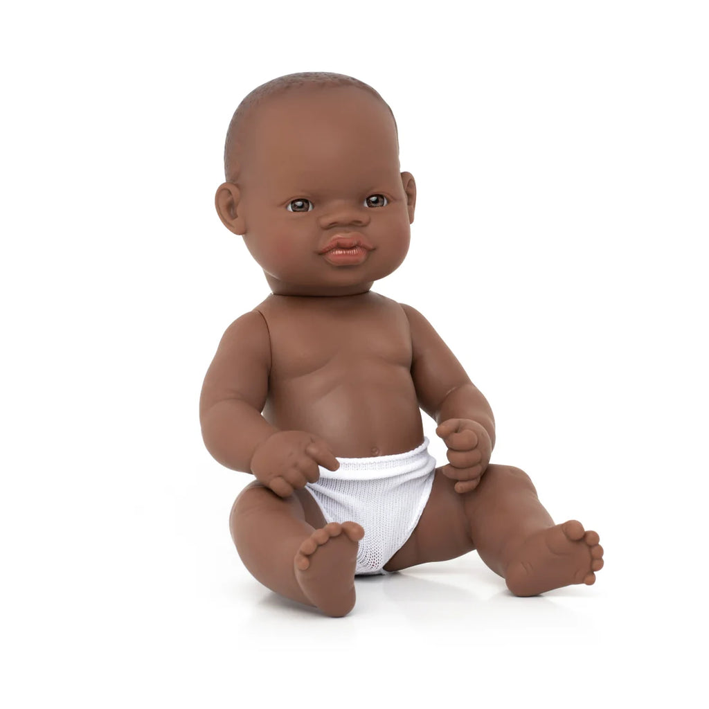 Female African Newborn Doll ~ 32cm - Little Gumnut Co.