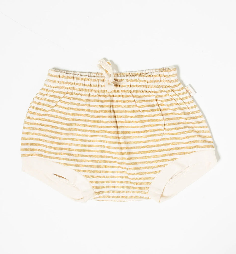 Essential Stripe Fleece Shorties - Little Gumnut Co.