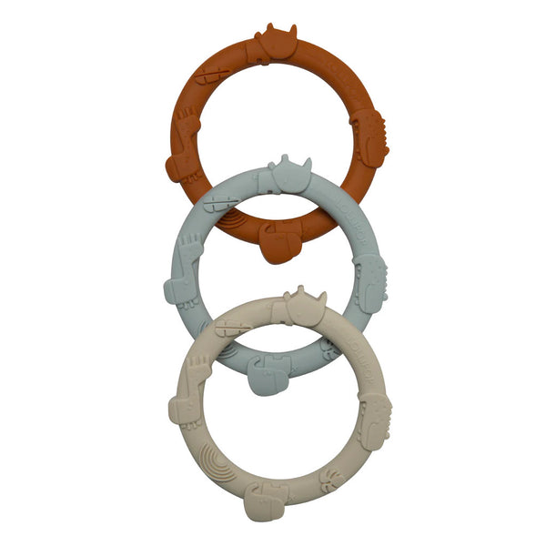 Silicone Teething Rings ~ Honey Ginger - Little Gumnut Co.