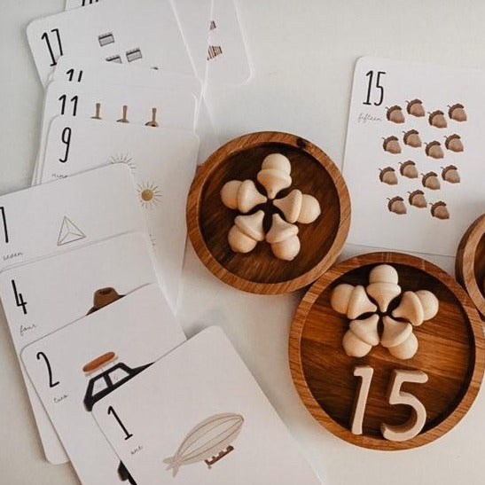 Numbers Objects Flash Cards - Little Gumnut Co.